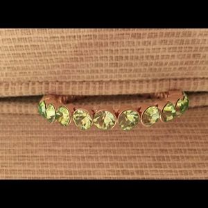 PlunderDesign light green set in gold magnetic bangle